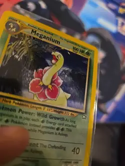 Pokemon TCG Meganium Neo Genesis Holo Rare Card #11/111 - Image 3