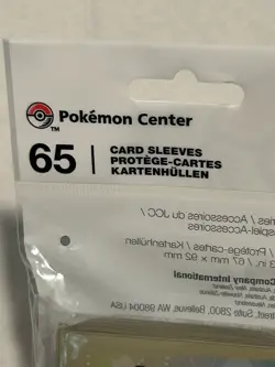 Pokemon Center: Vulpix Seas Card Sleeves (65 Sleeves) Sealed - Image 3