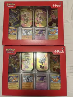 2- Pokemon 4 Mini Tins + 4 Promo Cards Bundle - 151 SAMS CLUB EXCLUSIVE - Image 1