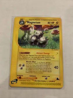 Magneton Skyridge e-Series 19/144 Non-Holo Pokemon Card VG - Image 1