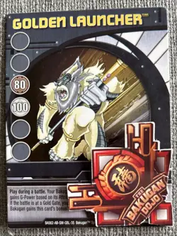 Bakugan: New Vestroia|Golden Launcher 🔵 Blue Ability Card | 35/48d - Image 2