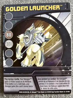 Bakugan: New Vestroia|Golden Launcher 🔵 Blue Ability Card | 35/48d - Image 3