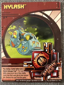 Bakugan:New Vestroia | Hylash 🔴Red Ability Card | 2/4o - Image 2