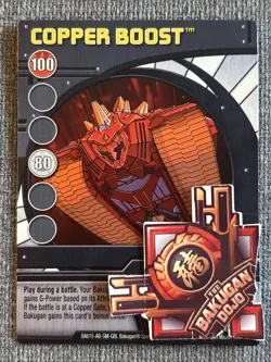 Bakugan: New Vestroia| Copper Boost 🔵 Blue Ability Card | 33/48q - Image 2