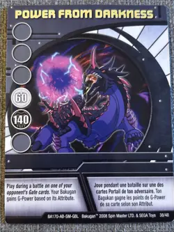 Bakugan:Battle Brawlers | Power From Darkness 🔵 Blue Ability Card | 38/40 - Image 3