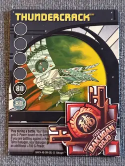 Bakugan: New Vestroia| Thundercrack 🔵 Blue Ability Card | 35/48i - Image 2