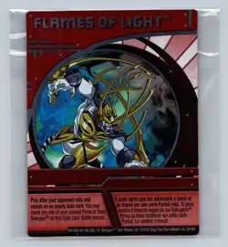 Bakugan Card - Flames of Light (Tigrerra)- Chrome Ability Card - 2010 Sega - Image 1
