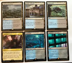 MTG Dimir utility land lot x6 (blue black) commander NM reg Underground River - Image 1