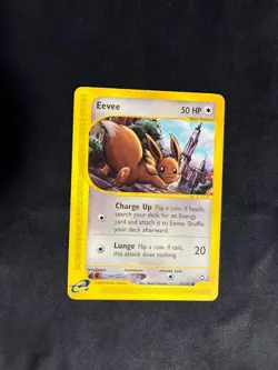Eevee 75/147 Common Aquapolis Vintage Pokemon TCG E-reader card - Image 1