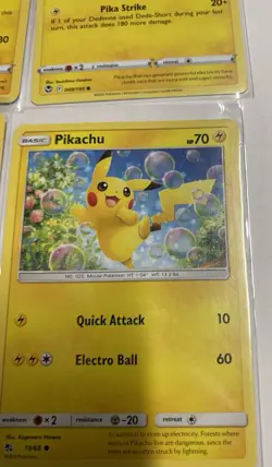SOME RAREU Pokemon Pikachu 9 Card Lot Sold By Clueless Granny - Image 4