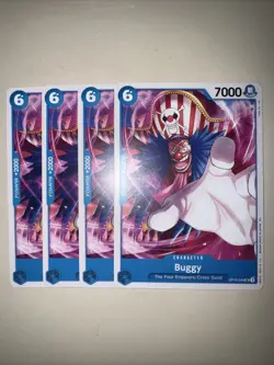 OP12-049 Buggy X4 Playset One Piece Card Game TCG CCG English - Image 1