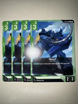 Gundam TCG Gouf ST03-009 X4 Playset Card Game CCG English - Image 1