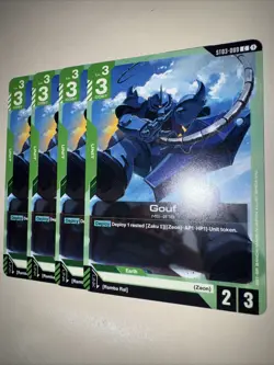 Gundam TCG Gouf ST03-009 X4 Playset Card Game CCG English - Image 3