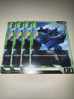 Gundam TCG Gouf ST03-009 X4 Playset Card Game CCG English - Image 4