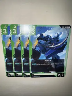 Gundam TCG Gouf ST03-009 X4 Playset Card Game CCG English - Image 5