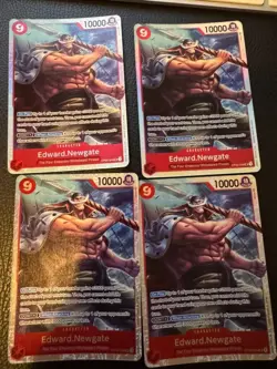 OP02-004 Edward Newgate SR x4 Playset - One Piece Card Game TCG - English NM/M - Image 1