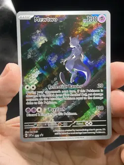 Pokemon TCG Mewtwo SVP 052 Black Star Promo Scarlet & Violet 151 Promo NM - Image 3