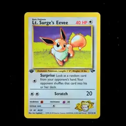 [1st Edition] 2000 Lt. Surge’s Eevee #51/132 | ENG LP | Pokemon [Gym Challenge] - Image 2