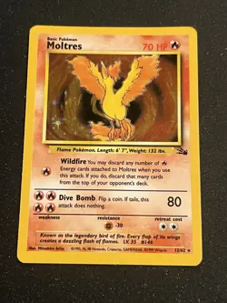 Pokemon TCG Legendary Birds Full Holo Set; Moderate Play - Image 2