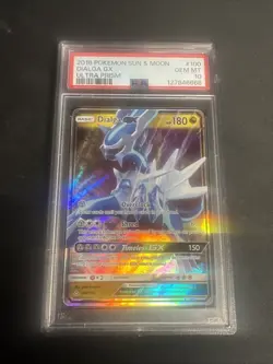 2018 POKEMON SUN & MOON ULTRA PRISM #100 DIALGA GX PSA 10 GEM MINT ENGLISH - Image 1