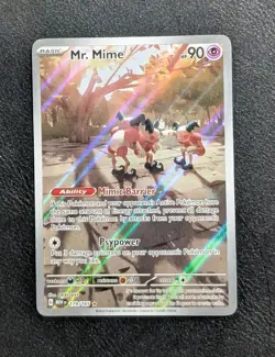 2023 POKEMON MEW EN-151 ILLUSTRATION RARE MR. MIME #179/165 NM - Image 1