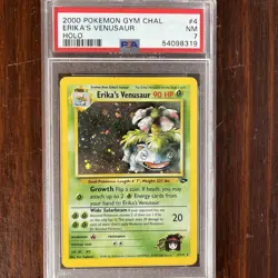 2000 POKEMON GYM CHALLENGE HOLO #4 ERIKA'S VENUSAUR PSA 7 - Image 1
