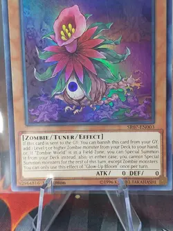 Yugioh Glow-Up Bloom SR07-EN003 Super Rare 1st Ed LP - Image 3