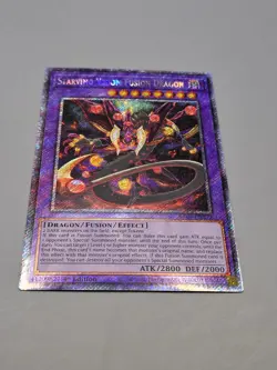 Yu-Gi-Oh! Starving Venom Fusion Dragon RA04-EN272 Platinum Secret Rare 1st Ed NM - Image 1