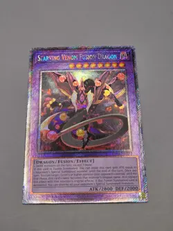Yu-Gi-Oh! Starving Venom Fusion Dragon RA04-EN272 Platinum Secret Rare 1st Ed NM - Image 2