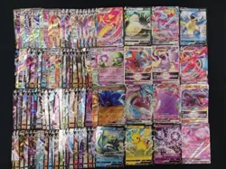 Pokemon Card Lot 100 Official TCG Cards + 1 EX/V/VMax/VStar/Illustration Rare!!! - Image 2