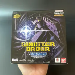 Digimon Card Game Extra Booster SINISTER ORDER EX-10 BOX Japanese Sealed New - Image 3