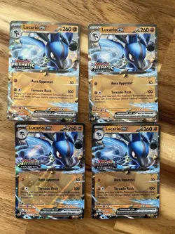 Pokemon Lucario Ex & Tyranitar Ex Promo Cards ONLY 4 Sets (16 cards) Prismatic - Image 2