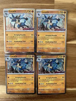 Pokemon Lucario Ex & Tyranitar Ex Promo Cards ONLY 4 Sets (16 cards) Prismatic - Image 4