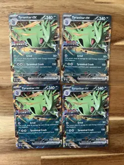 Pokemon Lucario Ex & Tyranitar Ex Promo Cards ONLY 4 Sets (16 cards) Prismatic - Image 5