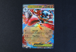 Mega Lucario ex 077/132 Holo Shiny Pokemon TCG Card Mega Evolution NEAR MINT - Image 1