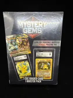2025 Pokemon Mystery Gems Box (1 CGC graded card, 1 booster pack), new &sealed! - Image 2