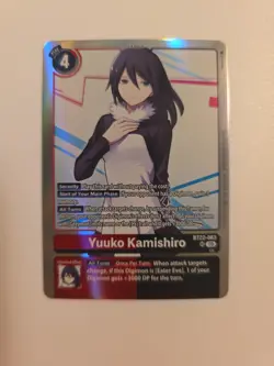 Yuuko Kamishiro BT22-083 SR Cyber Eden NM Digimon Card Game - Image 1