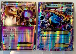 POKEMON TCG: Blastoise ex & Mewtwo ex JUMBO Collectors Box Cards *NOTE 4 PARENTS - Image 1