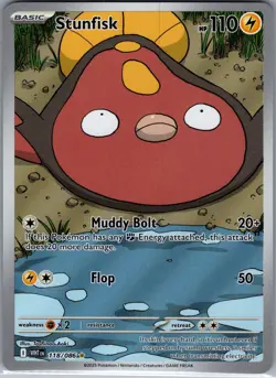 Stunfisk 118/086 SV: White Flare - Pokemon Card - NM - Image 1