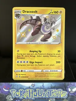 Pokemon Card Dracozolt SV045/SV122 Shining Fates Baby Shiny Holo NM - Image 1