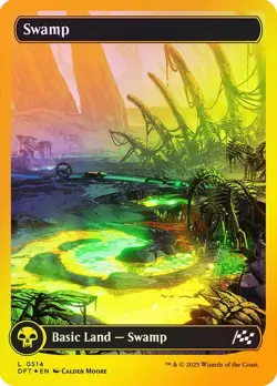 Swamp First Place Alternate Foil Full Art Aetherdrift NM MTG - Image 1