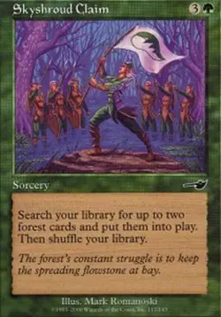 MTG Skyshroud Claim, Nemesis, Heavily Played, English - Image 1