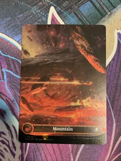 Mountain (0370) (Borderless) (Galaxy Foil) Edge of Eternities MTG - Image 1