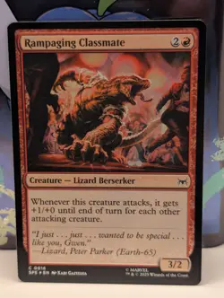 FOIL Rampaging Classmate MTG Marvel's Spider-Man Magic the Gathering 16 - NM - Image 1