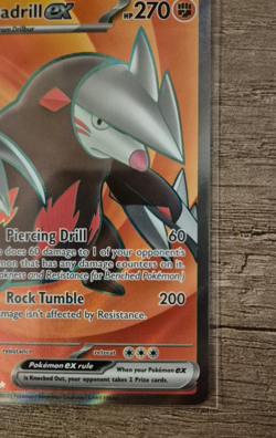 Pokemon Black Bolt Full Art Ultra Rare Excadrill EX 160/086 MINT / NEAR MINT - Image 4