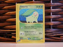 Pokemon CHIKORITA 99/165 | LP Light Play | Expedition | 2002 - Image 1