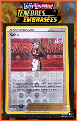 Carte Pokemon Kabu 163/189 Reverse EB03 Tenebres Embrasees FR - Image 1