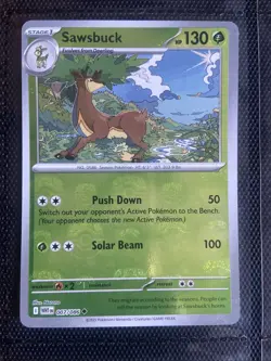 Sawsbuck 007/086 - Masterball Reverse Holo - White Flare - Pokemon TCG - Image 1