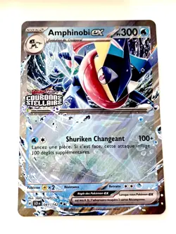 CARTE POKEMON JUMBO AMPHINOBI EX 041/142 PROMO STAMP EXCLU SMYTHS TOYS FR NM - Image 1
