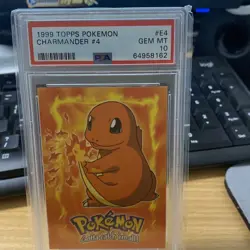 1999 Topps Pokemon T.V. Charmander #4 PSA 10 Gem Mint - Image 2